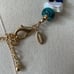 Chico’s Turquoise Mother of Pearl Gold Necklace MSRP79.50 23.5”