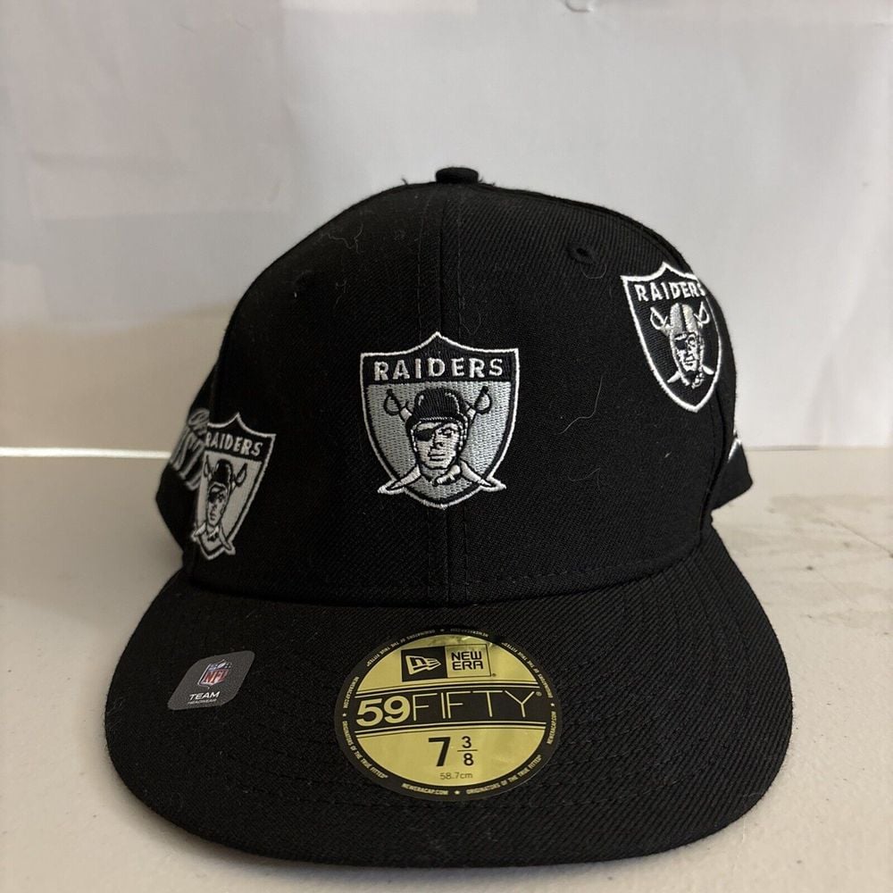 Raiders X Justdon New Era 59Fifty NFL Black Fitted Hat 7 3/8