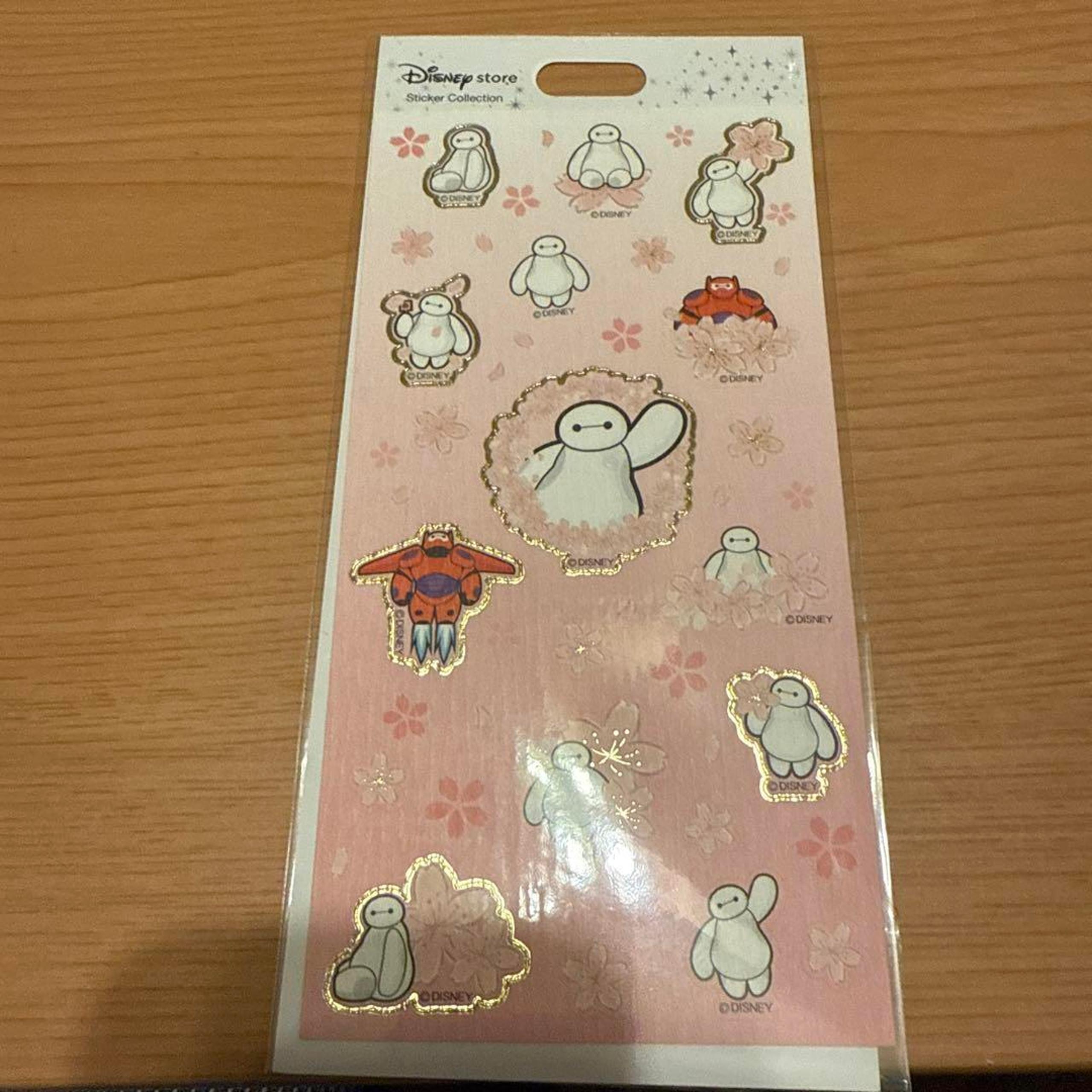 Baymax Disney Character Sticker Cherry Blossom Design
