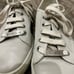 Calfskin Miro Soft Womens Lace Up Sneakers 36.6 - Mystic White