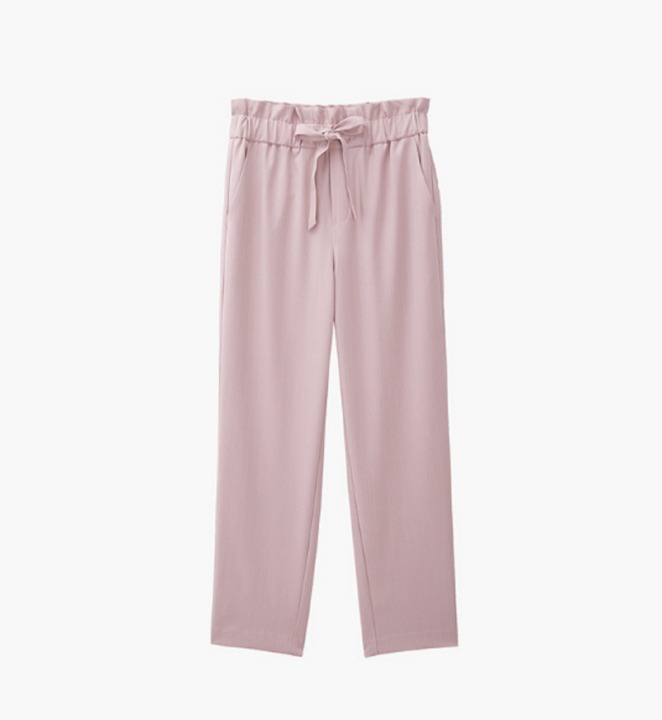 Fall/Winter Women's Pants Pink Straight Leg Casual Pants Long Pants