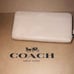 COACH Wallet in Nude/Taupe Pebble Leather 57215 Accordion Zip Around AUTHENTIC