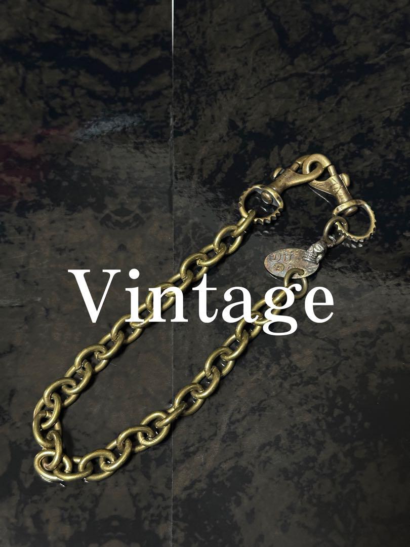 Vintage Skull Gold Wallet Chain
