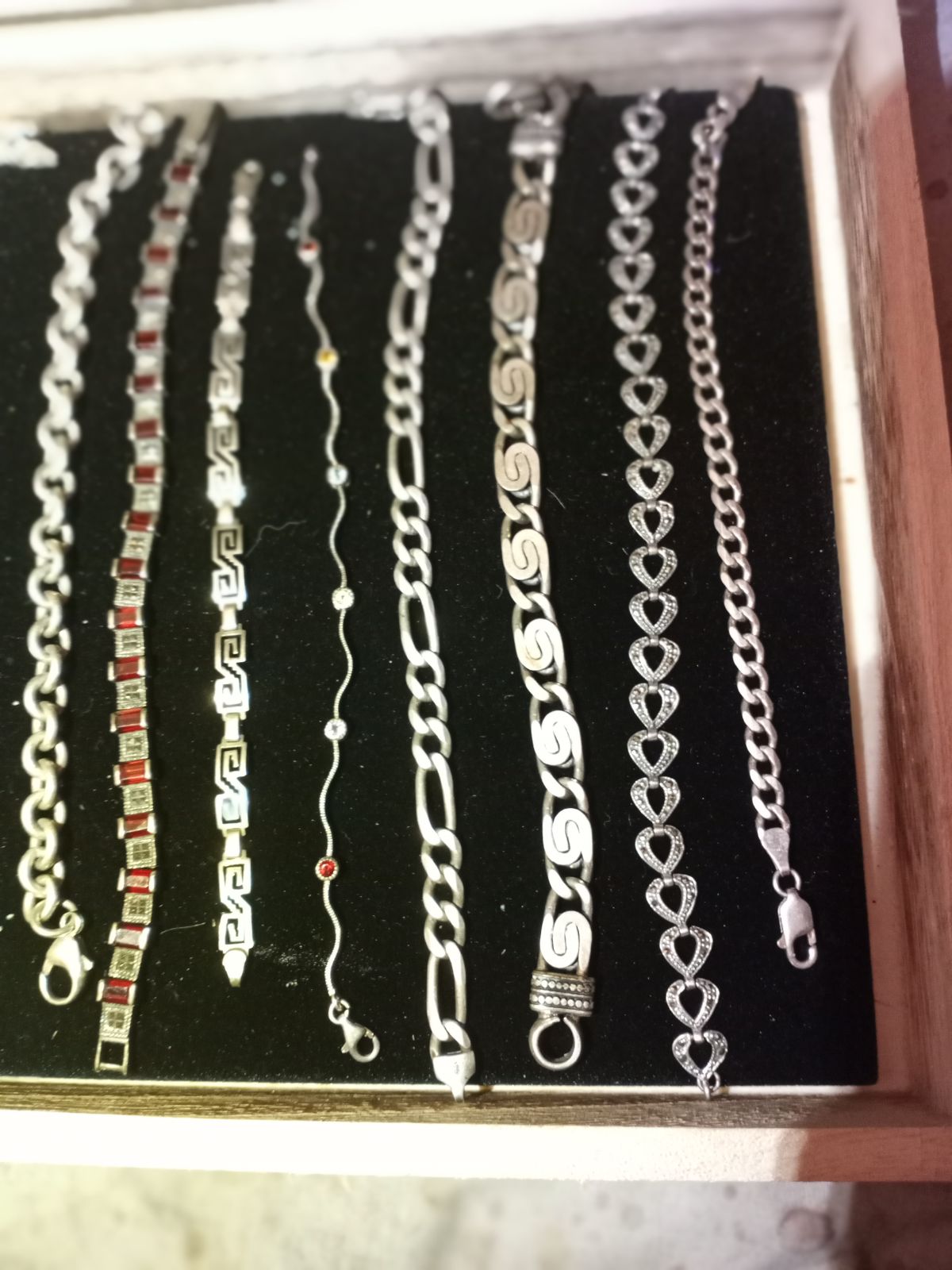 Solid 925 Sterling Silver and Gemstone B