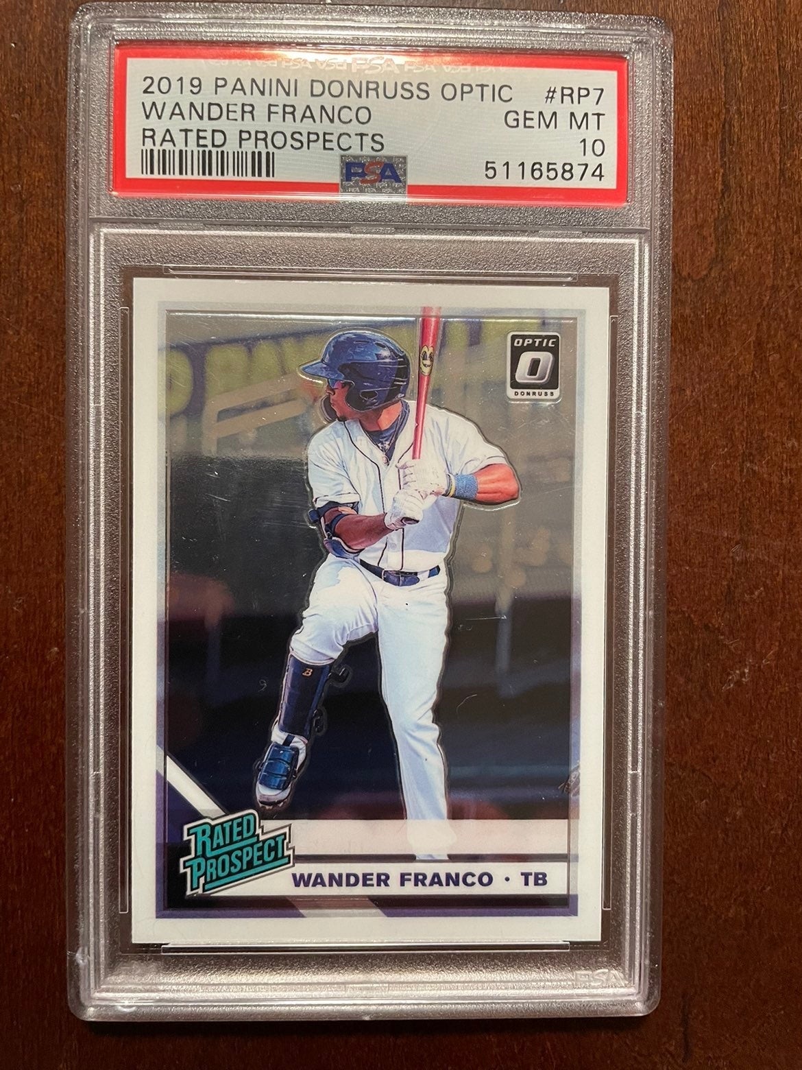 2019 Donruss Optic Wander Franco Rated Prospect Rookie Card PSA 10