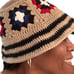New Hand Crochet Unisex Granny Squares Bucket Hat