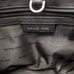 MICHAEL KORS Bristol Flip Top Handle Satchel Purse Handbag Black Silver Croc