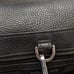MICHAEL KORS Bristol Flip Top Handle Satchel Purse Handbag Black Silver Croc