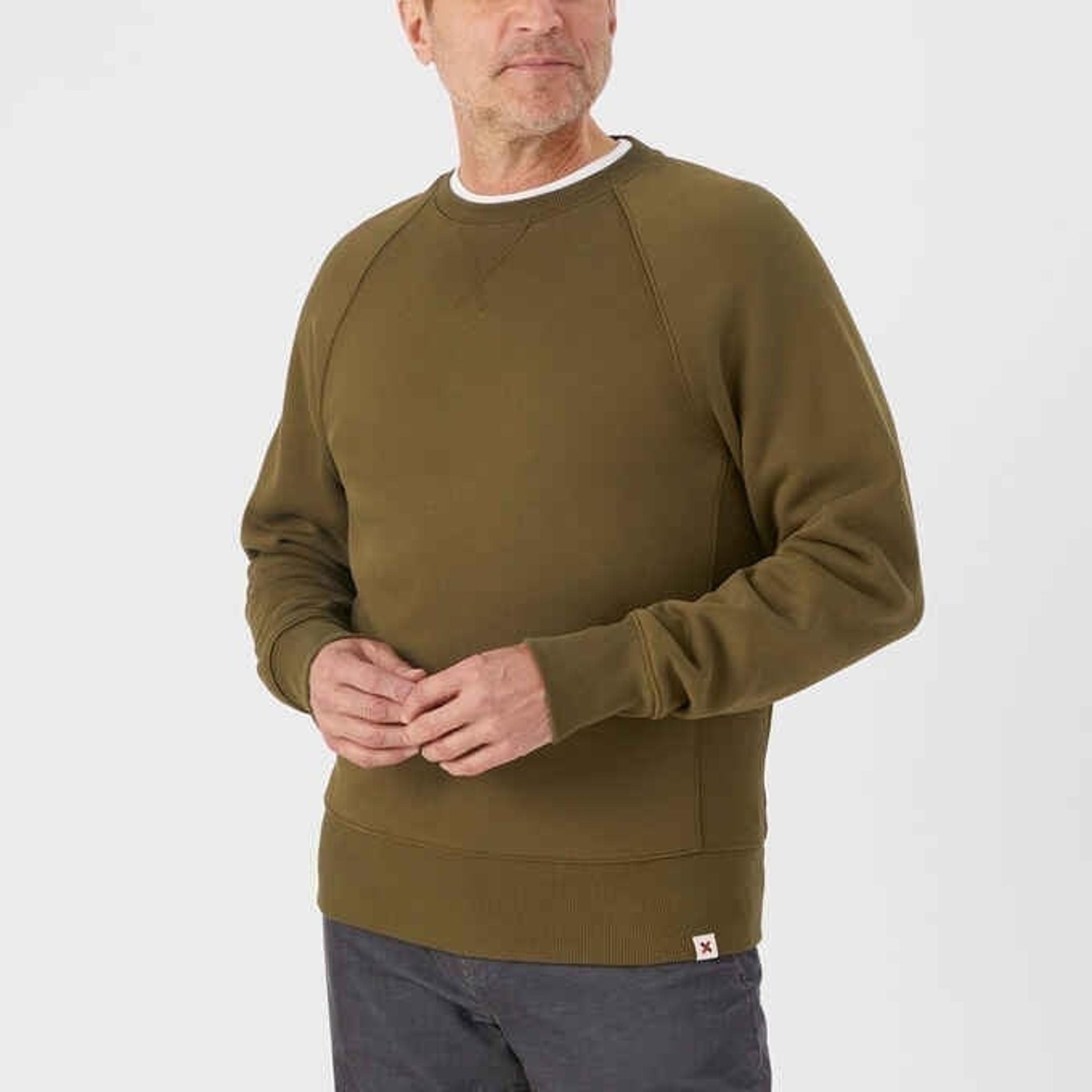NWT Best Made Supima Sweat Crew/ Twilight Blue