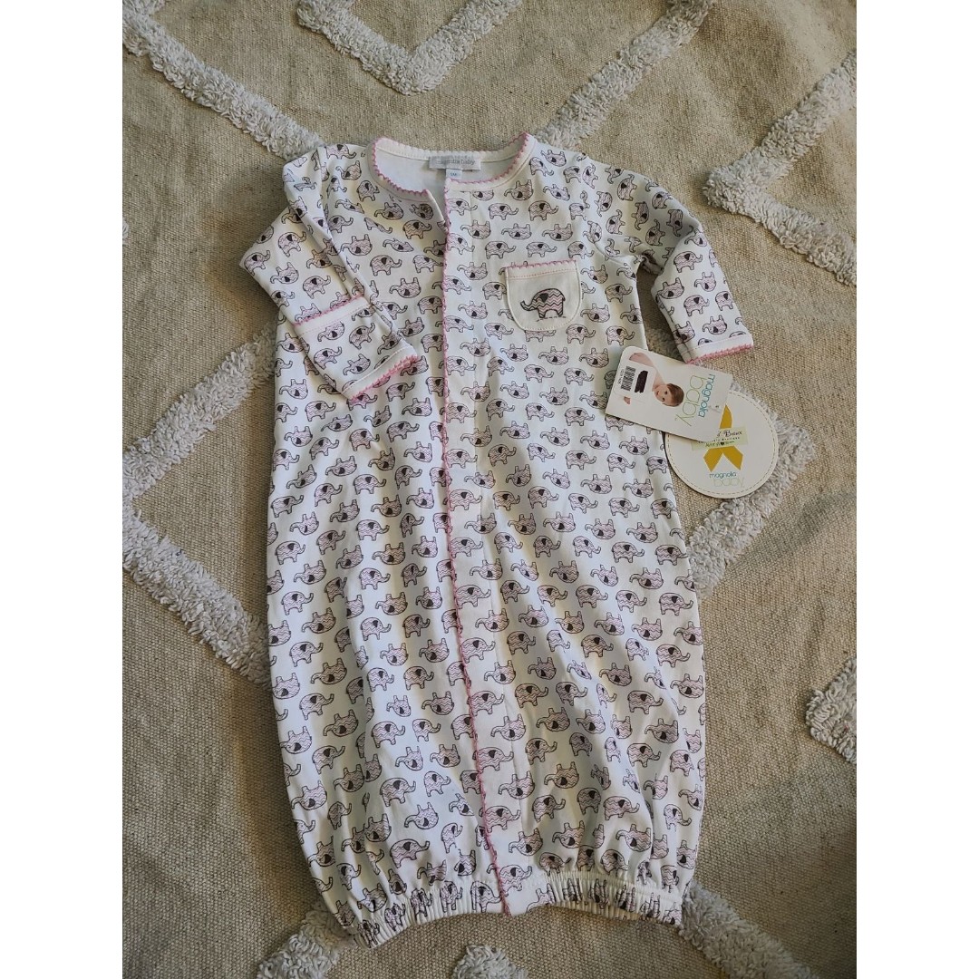 Magniola baby gown size small new!