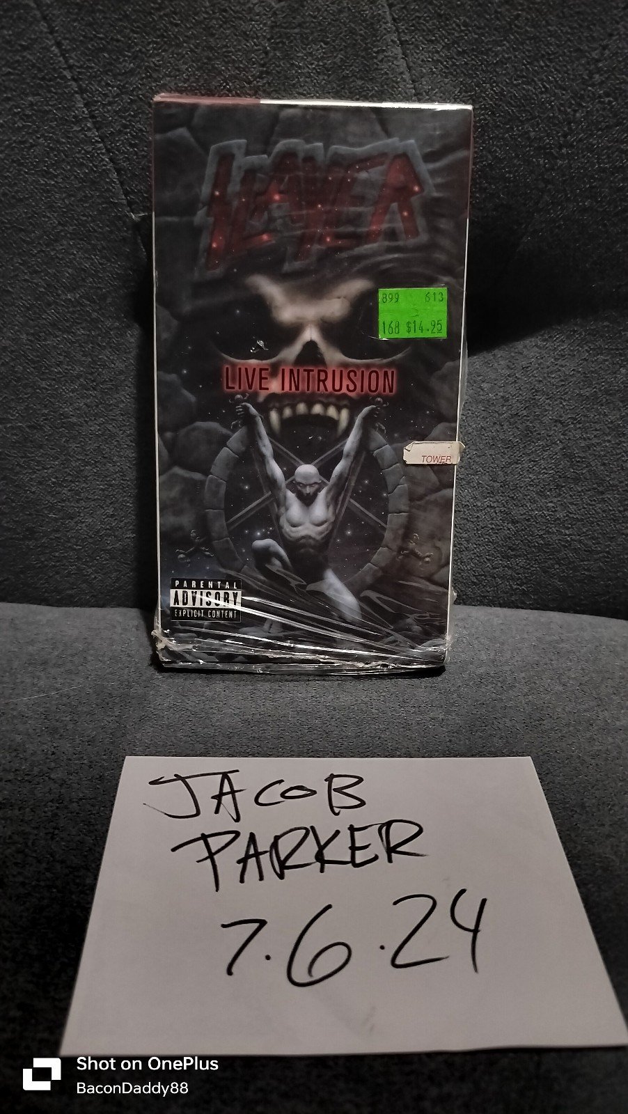 Super Rare 1995 Slayer : Live Intrusion VHS
