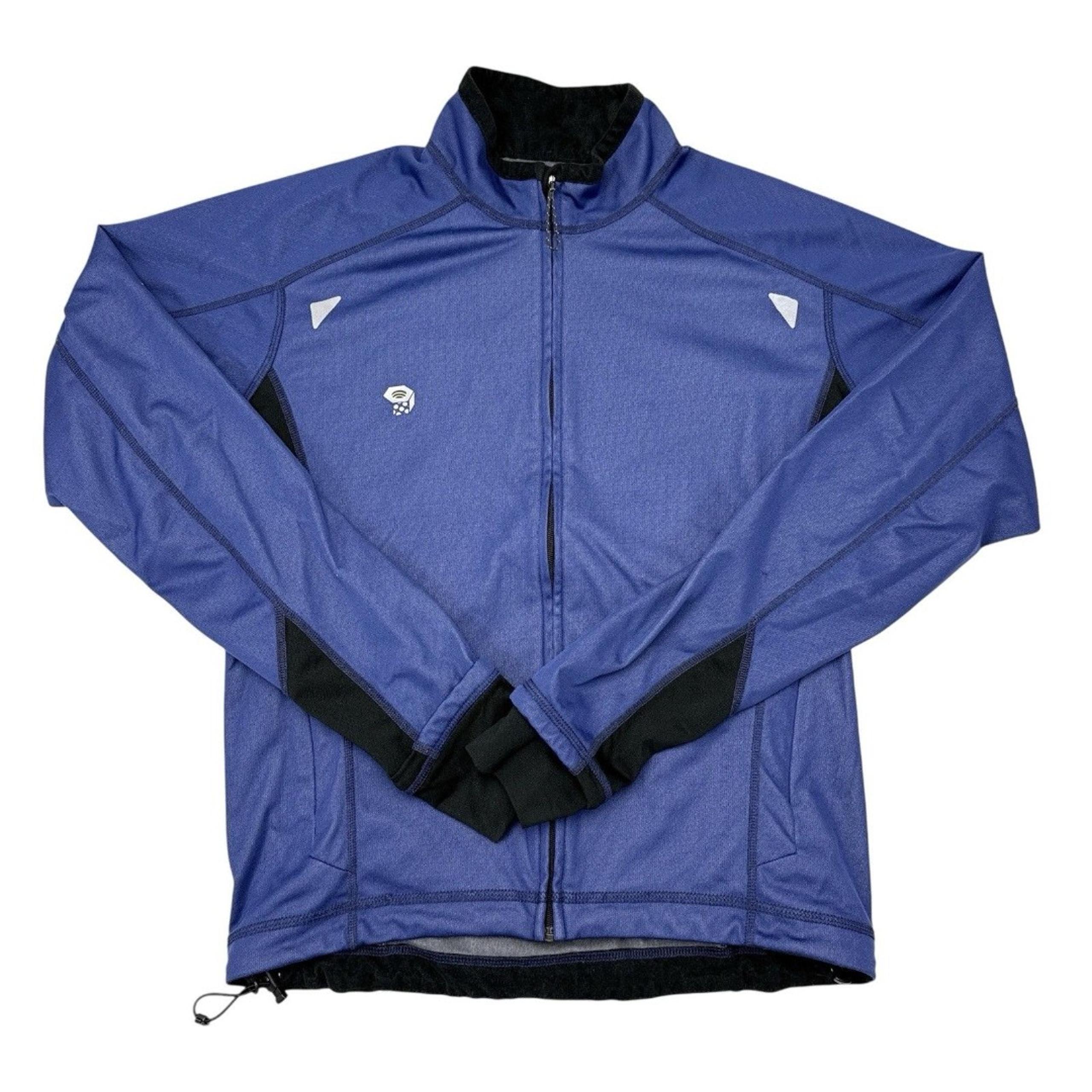 Mountain Hardwear Jacket Mens Size Medium Blue Soft Shell Waterproof Cycling