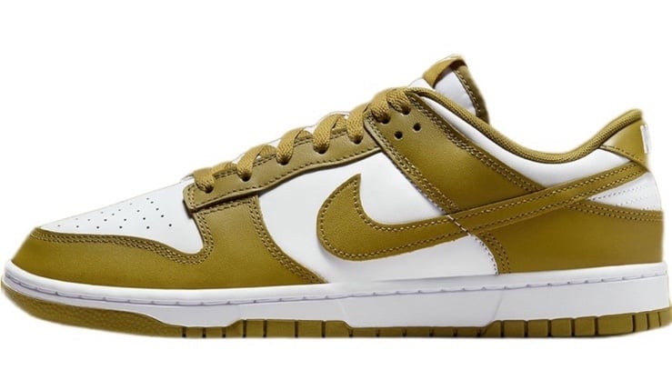 Nike Men’s Dunk Olive and White Low-Top Retro Sneakers Size 11