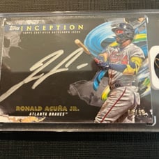 2023 Topps Inception Silver Signings Auto Ronald Acuña Jr /99