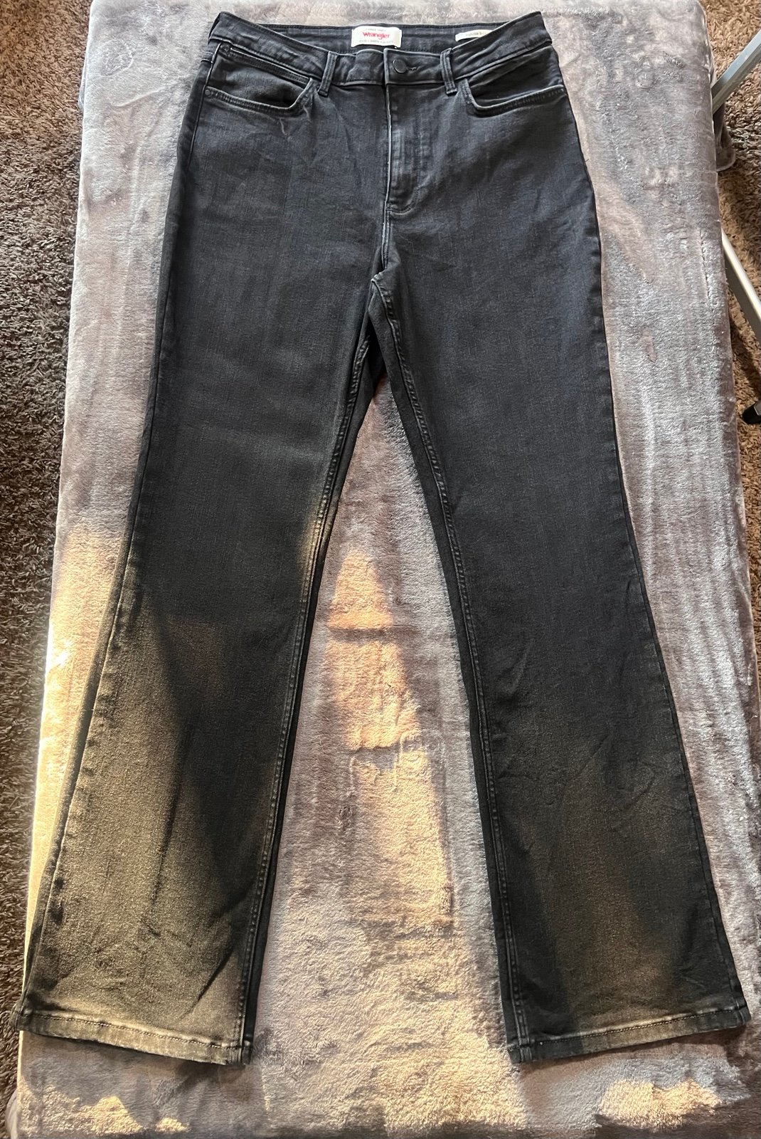 Charcoal Black Wrangler Jeans