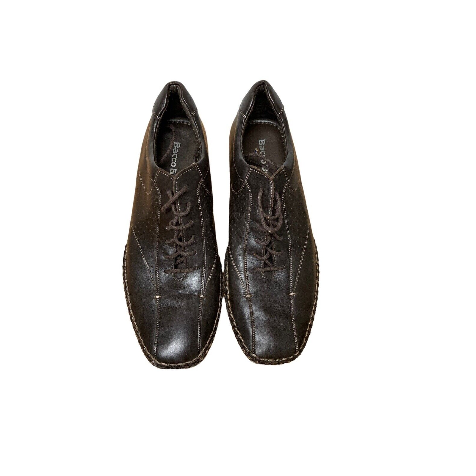 Bacco Bucci Kariya Oxfords Lace Up Leather Shoes Size 9 M Black