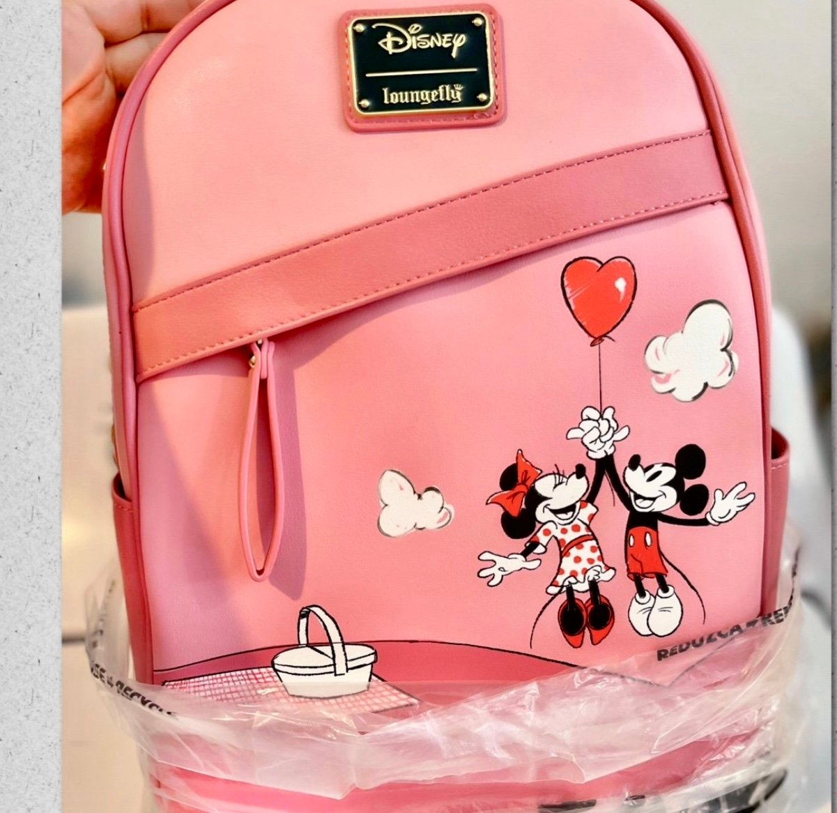 Loungefly disney valentines pink backpack rare