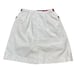 Vintage Leon Levin White Skirt with Blue and Red Pockets Size 10