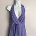 Oh Polly Saskia Lavender Beaded Mini Halter Dress Medium 8