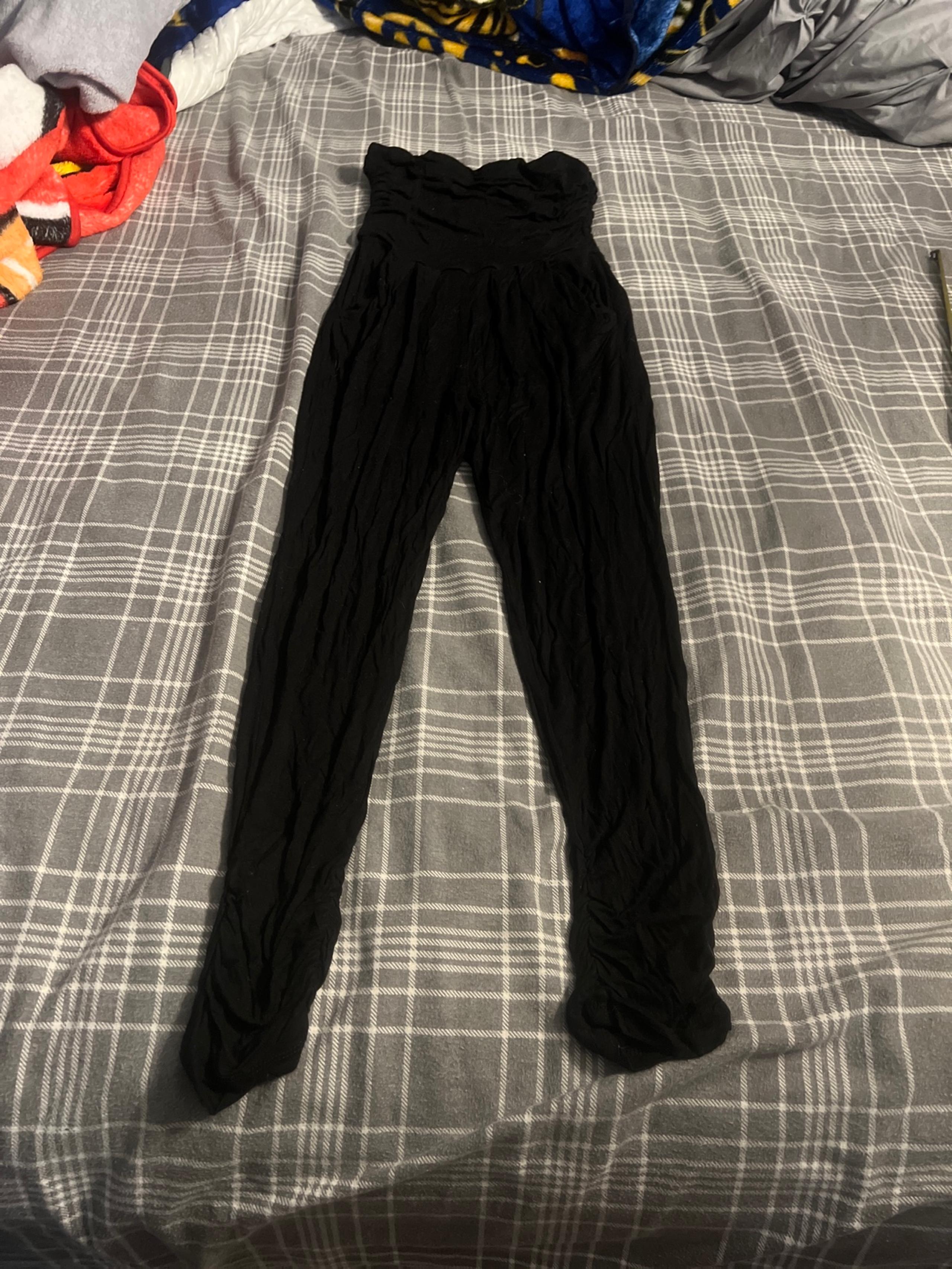 Heart & Hips Black Strapless Romper Size Small Women