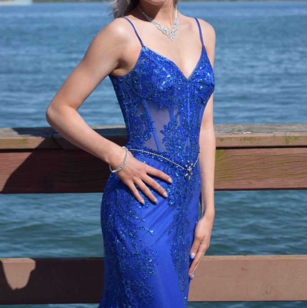 royal blue dress