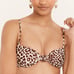 New NWT J. Crew Leopard Animal Knot Bandeau Bikini Swim Bathing Suit Top Size 3X