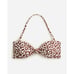 New NWT J. Crew Leopard Animal Knot Bandeau Bikini Swim Bathing Suit Top Size 3X