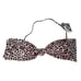 New NWT J. Crew Leopard Animal Knot Bandeau Bikini Swim Bathing Suit Top Size 3X
