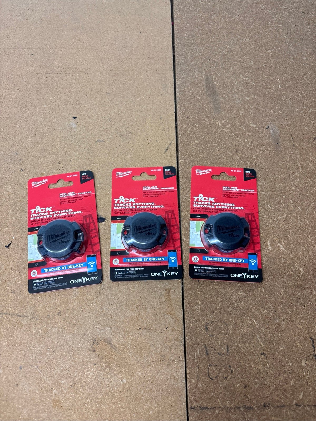 Milwaukee® TICK™ Tool and Equipment Tracker - 3pc lot