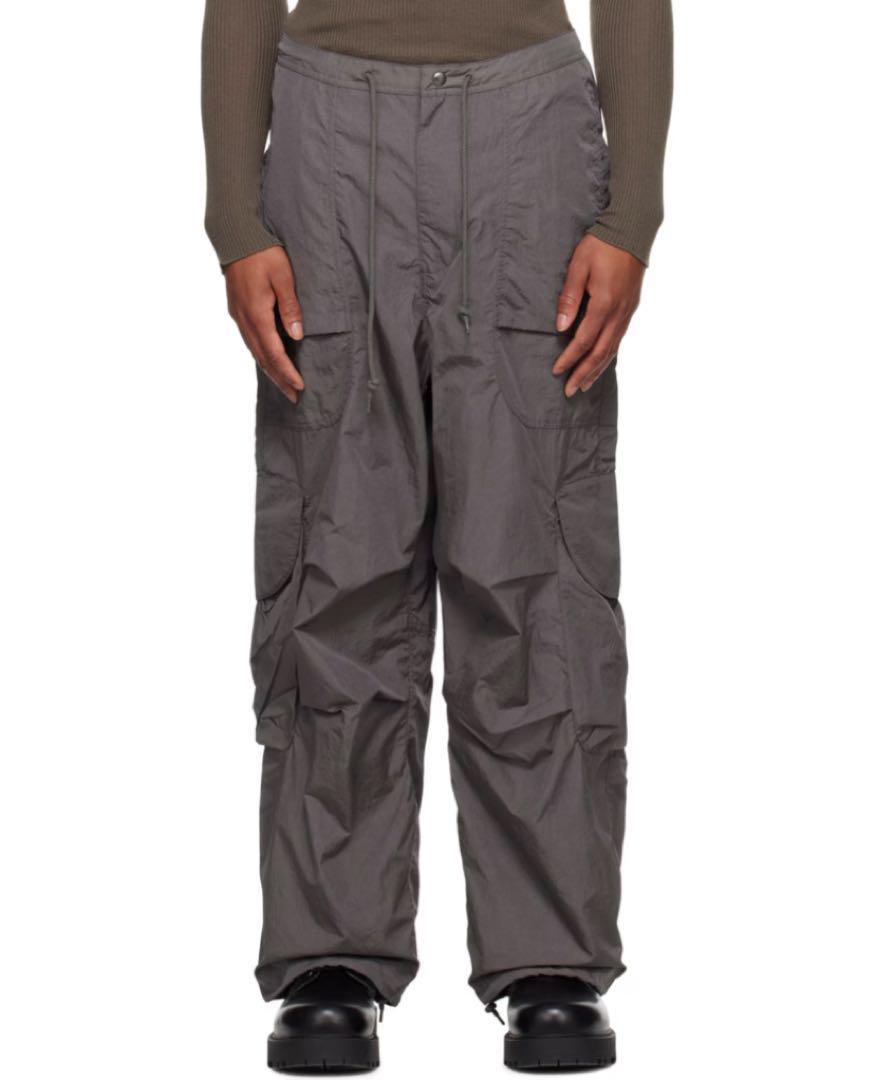 【海外 正規品】 dark STUDIO ENTIRE gray Cargo XS cargo nylon パンツ