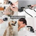 Besfelos Matte Black 2 Handle Pull Out Sprayer Bathroom Laundry Faucet