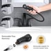 Besfelos Matte Black 2 Handle Pull Out Sprayer Bathroom Laundry Faucet