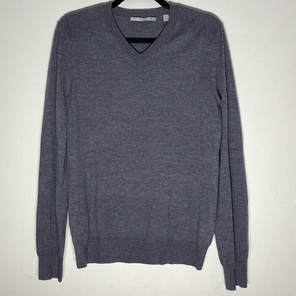 VINCE*Fine Wool Knit Gray Sweater*S 225