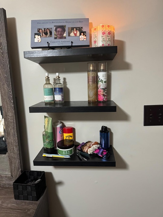 Floating Shelves for Wall, Wall Mounted Rustic Wood Shelves for Bathroom