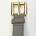 VTG Michael Michael Kors Womens Belt Sz Med Gray Leather Gold Hardwear Y2K