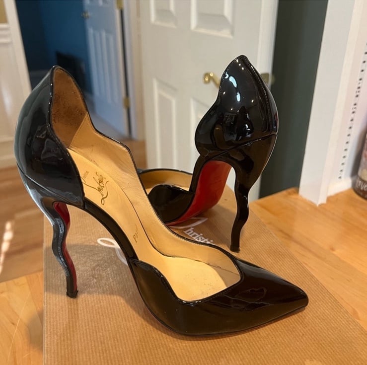 Christian louboutin Dalida 120mm pump wavy heels size 36