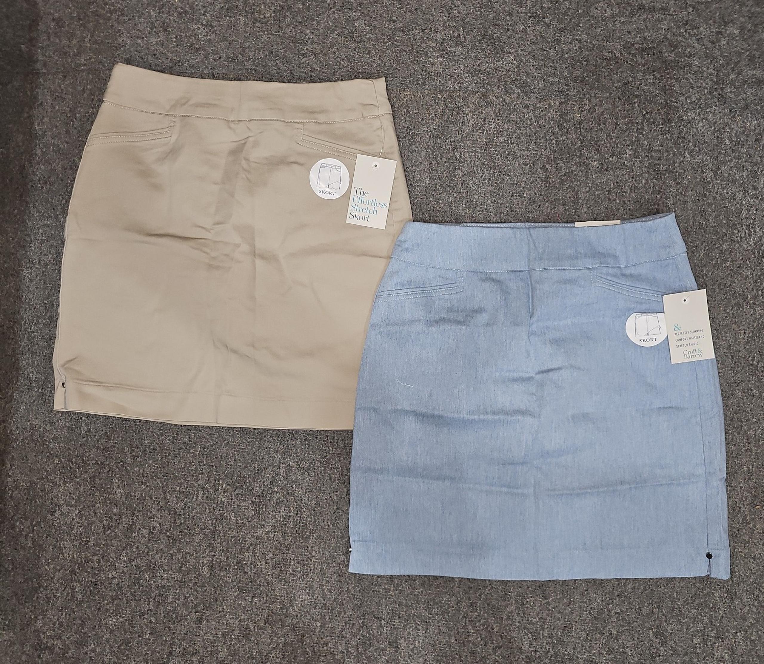 BUNDLE ×2. NEW WITH TAGS. Croft&Barrow Womens Skorts Size 0R