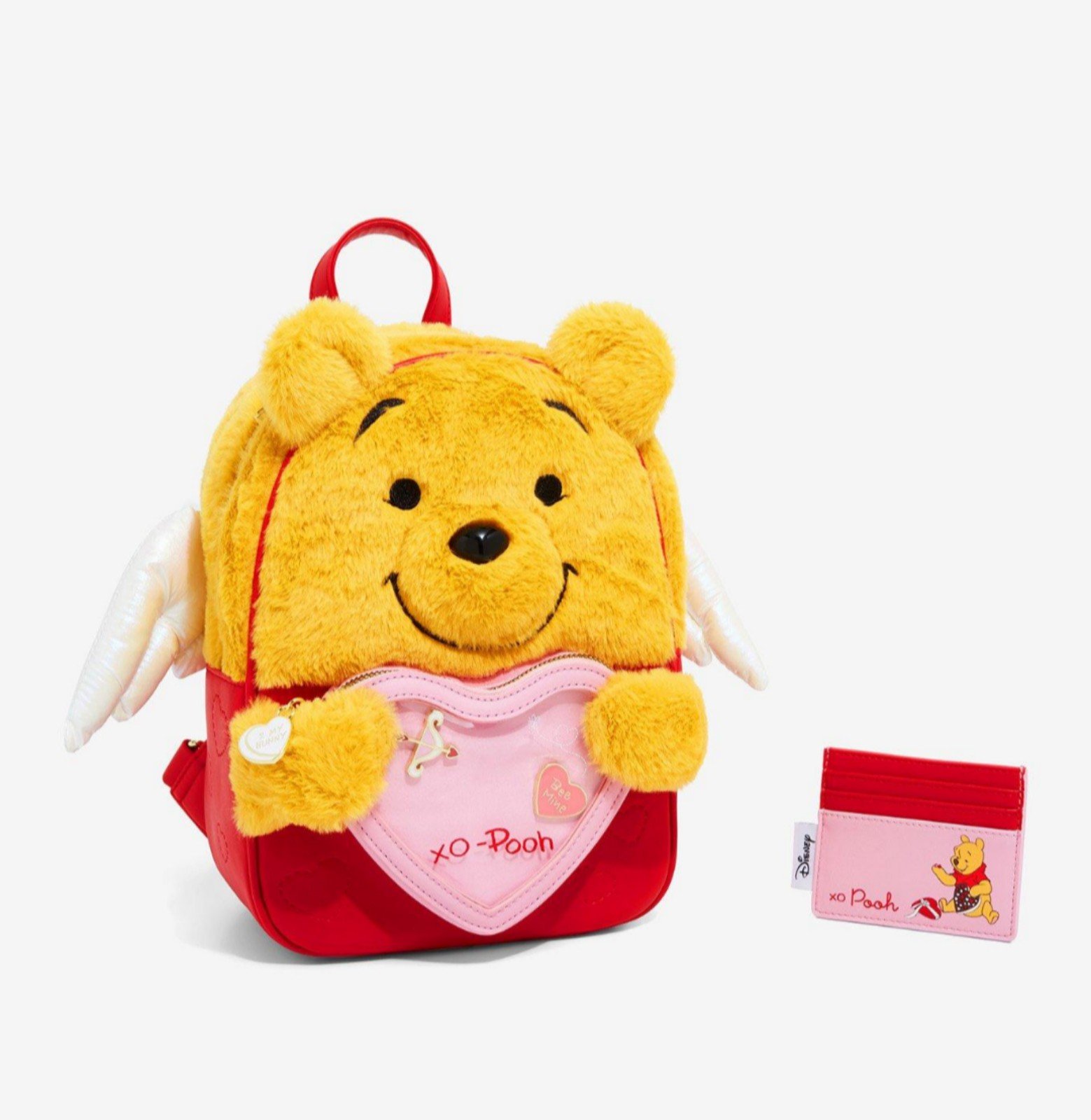 Her Universe Disney Winnie the Pooh Cupid Valentine Mini Backpack & Cardholder
