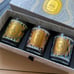 Diptyque Sapin (Pine), Coton (Cotton) & Délice Holiday Candle Gift Set