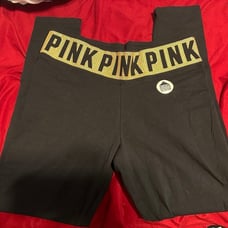 PINK Foldover Waist Yoga Legging