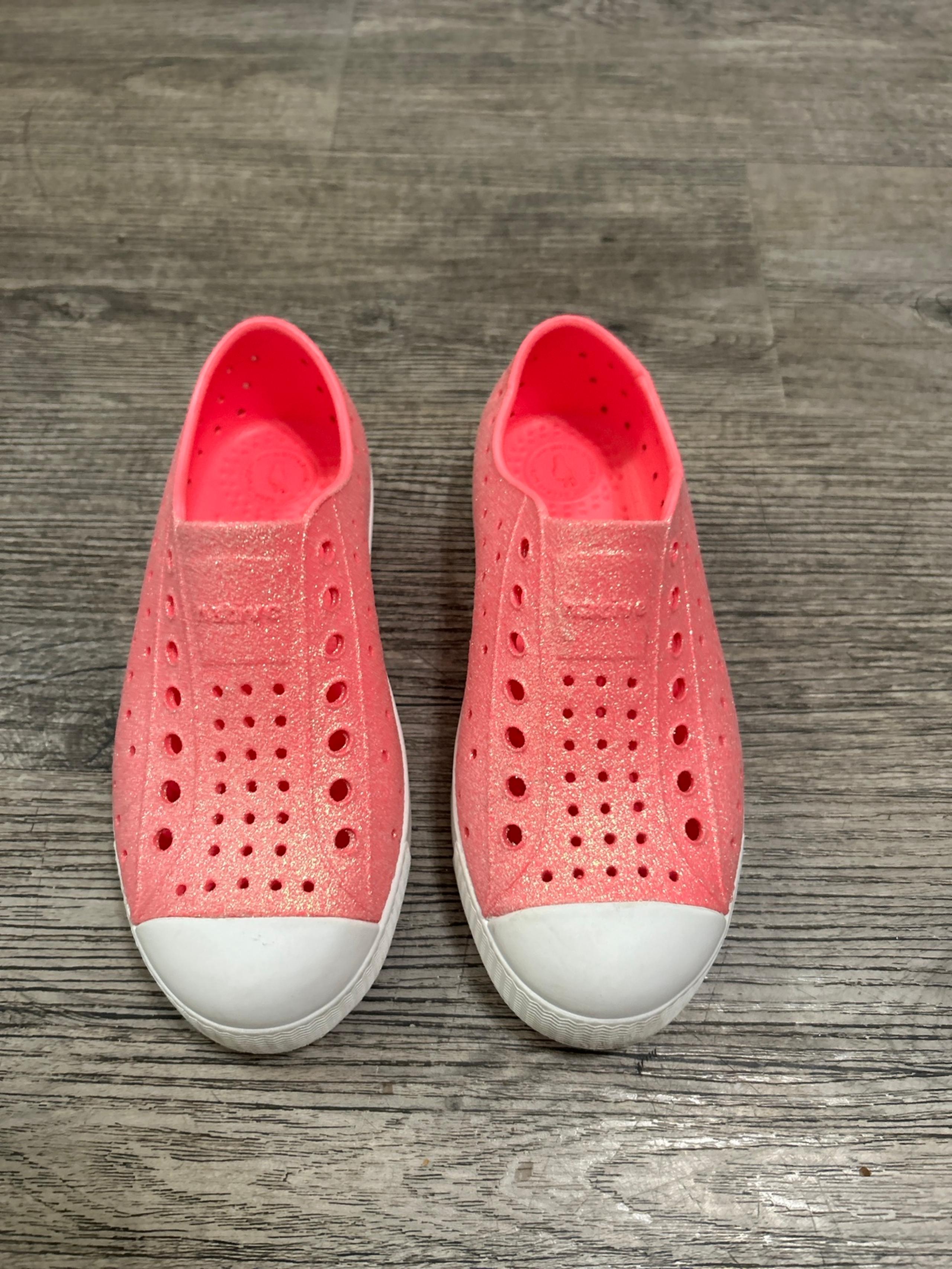 Native Shoes pink glitter c13