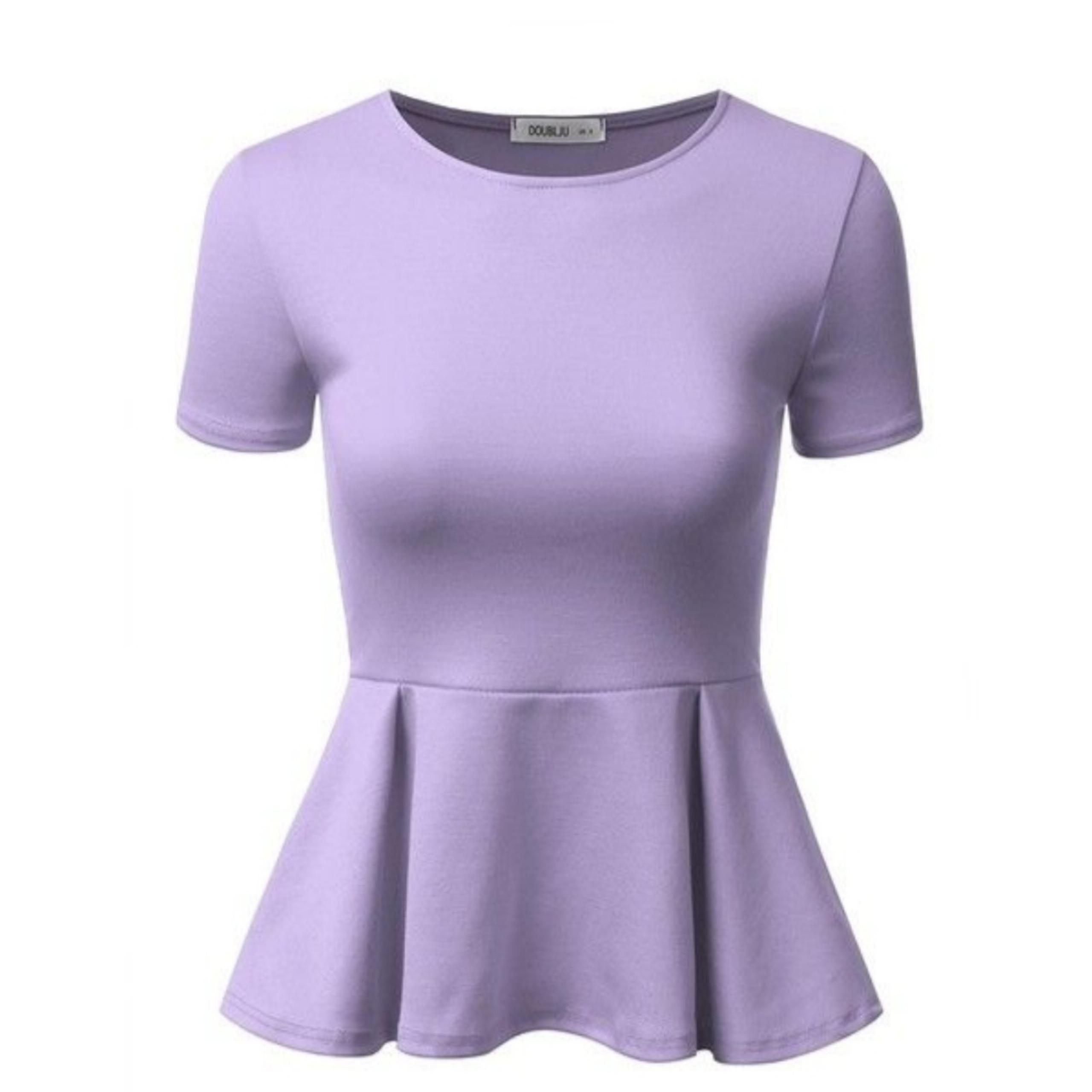 Doublju Lavender Peplum Top
Size XL