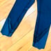 LuluLemon Lulu Lemon navy blue leggings pants size 6 sheer ankle decor
