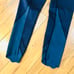 LuluLemon Lulu Lemon navy blue leggings pants size 6 sheer ankle decor