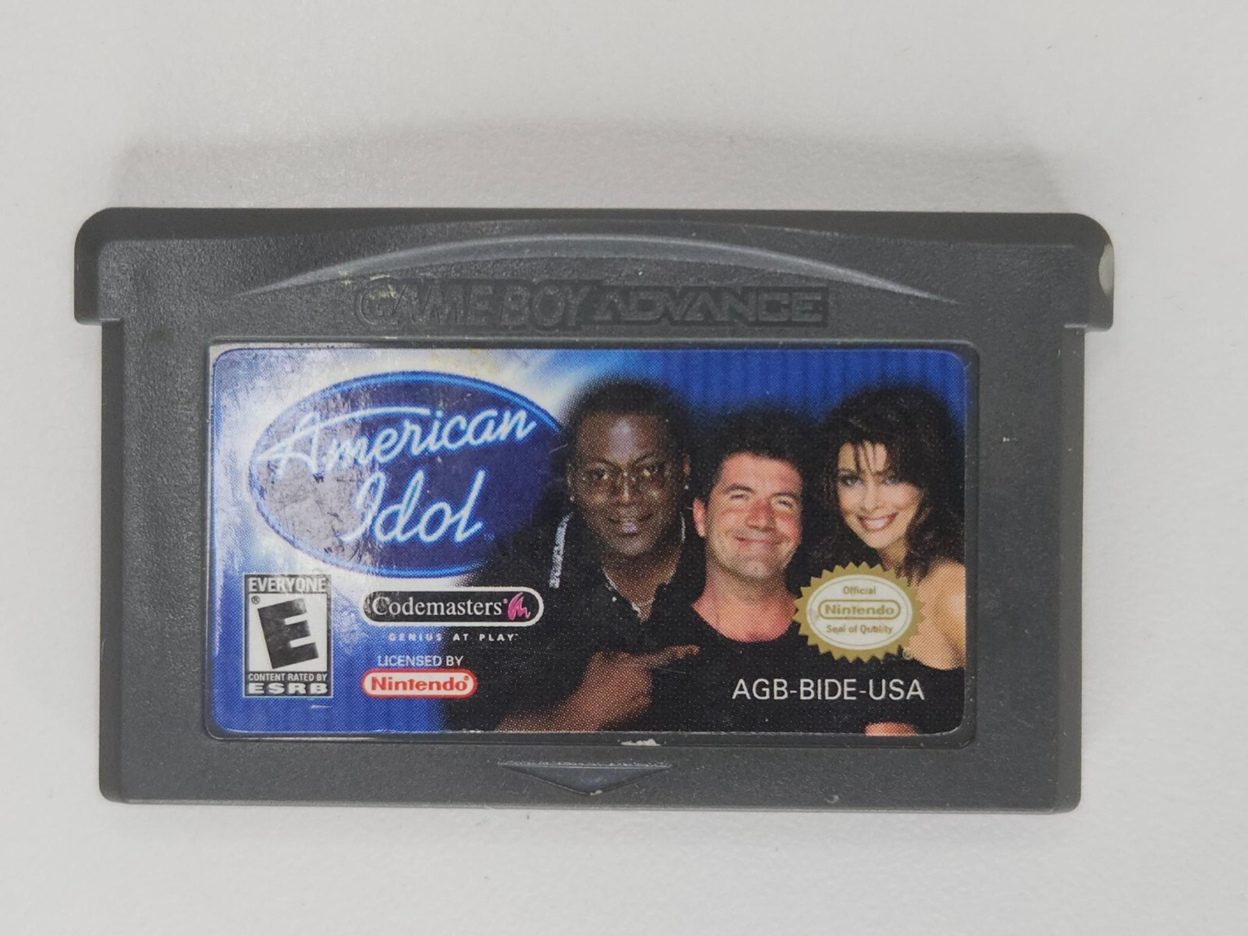 American Idol Game Boy Advance GBA Cleaned Tested Works Cart Only
