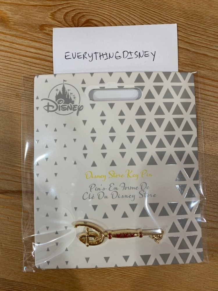 Disney Store Key Pin Gold