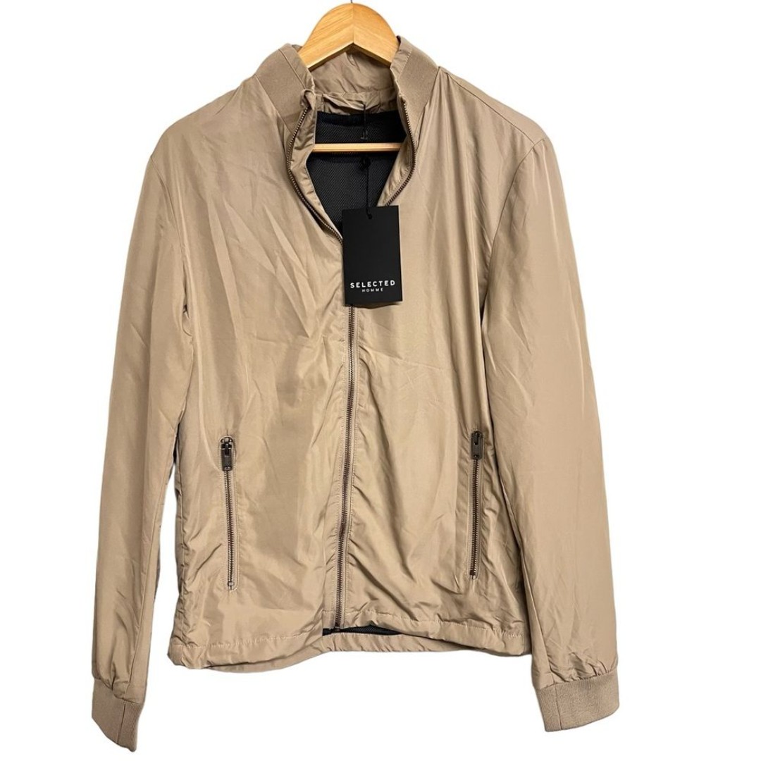 New Mens Selected Homme SLHZIP Jacket in Crockery