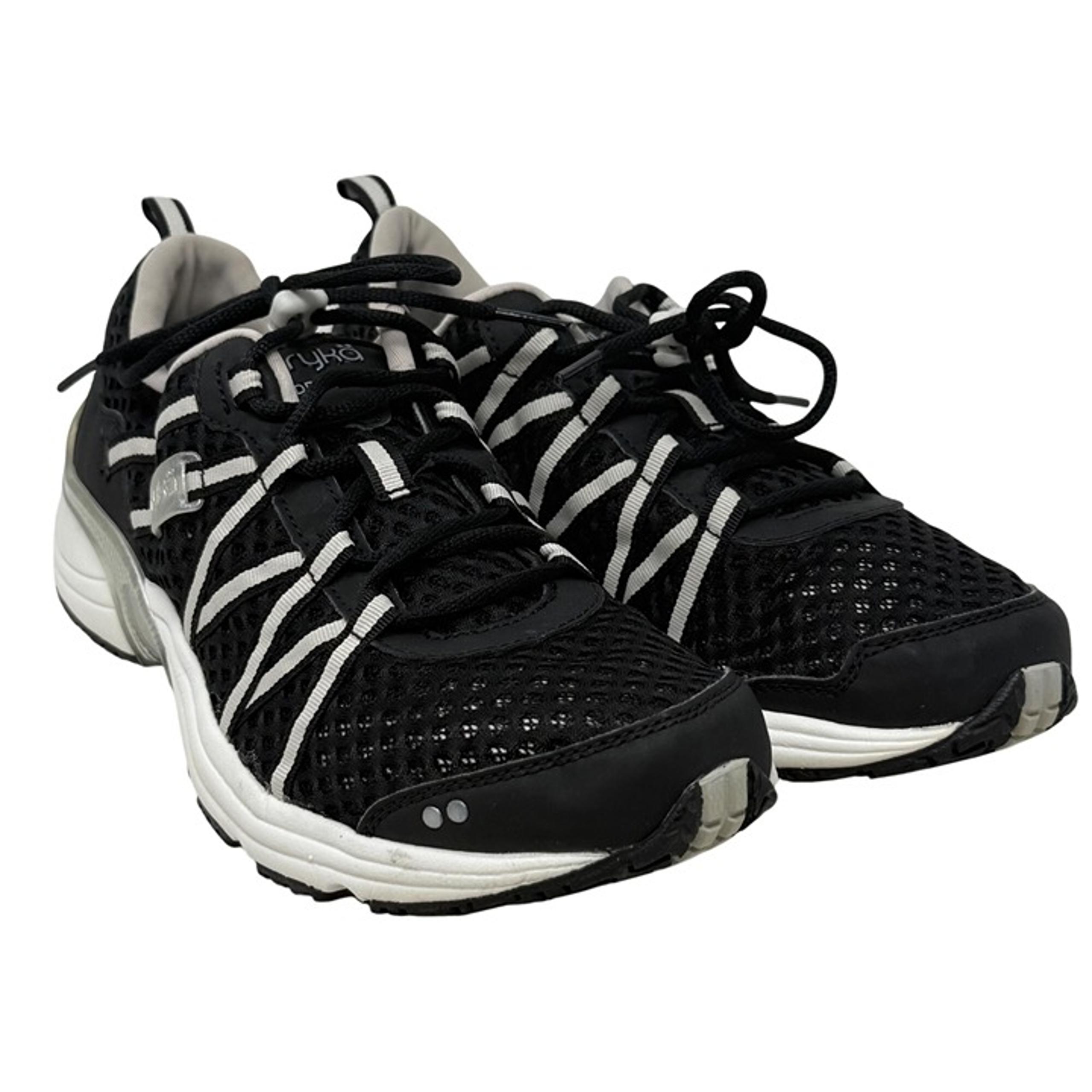 Ryka Hydro Sport Womens Water Shoes 9.5M Black & White Lightweight & Breathable