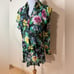 Marissa Webb silk floral ruffle long sleeve button front collared mini dress S