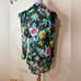 Marissa Webb silk floral ruffle long sleeve button front collared mini dress S
